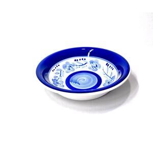 Vintage Gibson Housewares Ceramic Decorative White and Blue Floral Theme